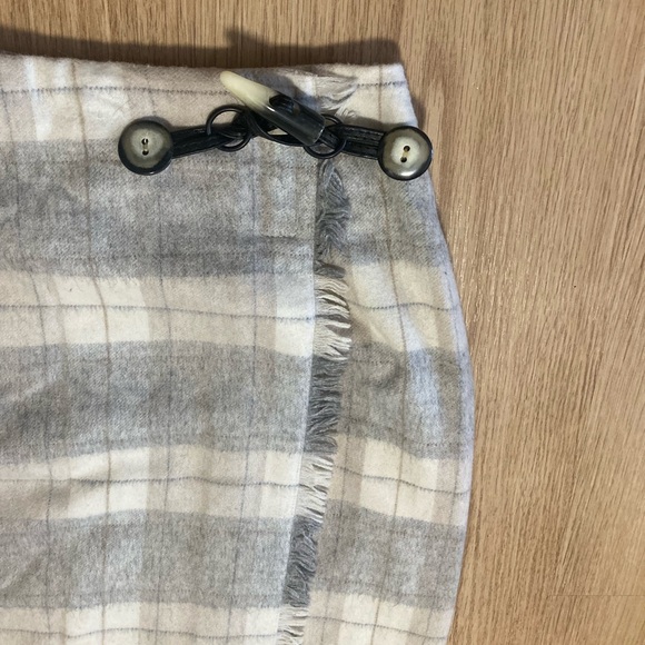 Vintage Louben tartan Winter Skirt Wool blend size medium/8 plaid wrap - Picture 2 of 7